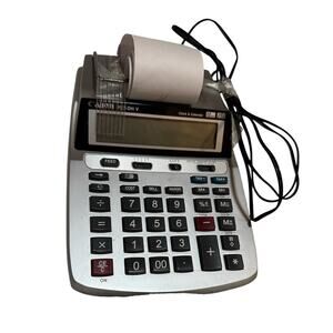 Cannon P23-DHV Printing Calculator Clock Calendar